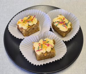 Carrot cake with cream cheese frosting