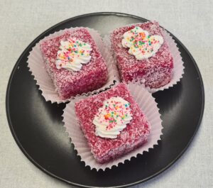 Pink lamingtons