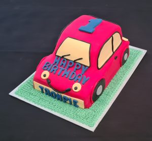 1st Birthday car cake