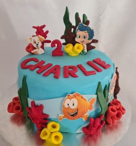 2nd Birthday Bubble guppies cake