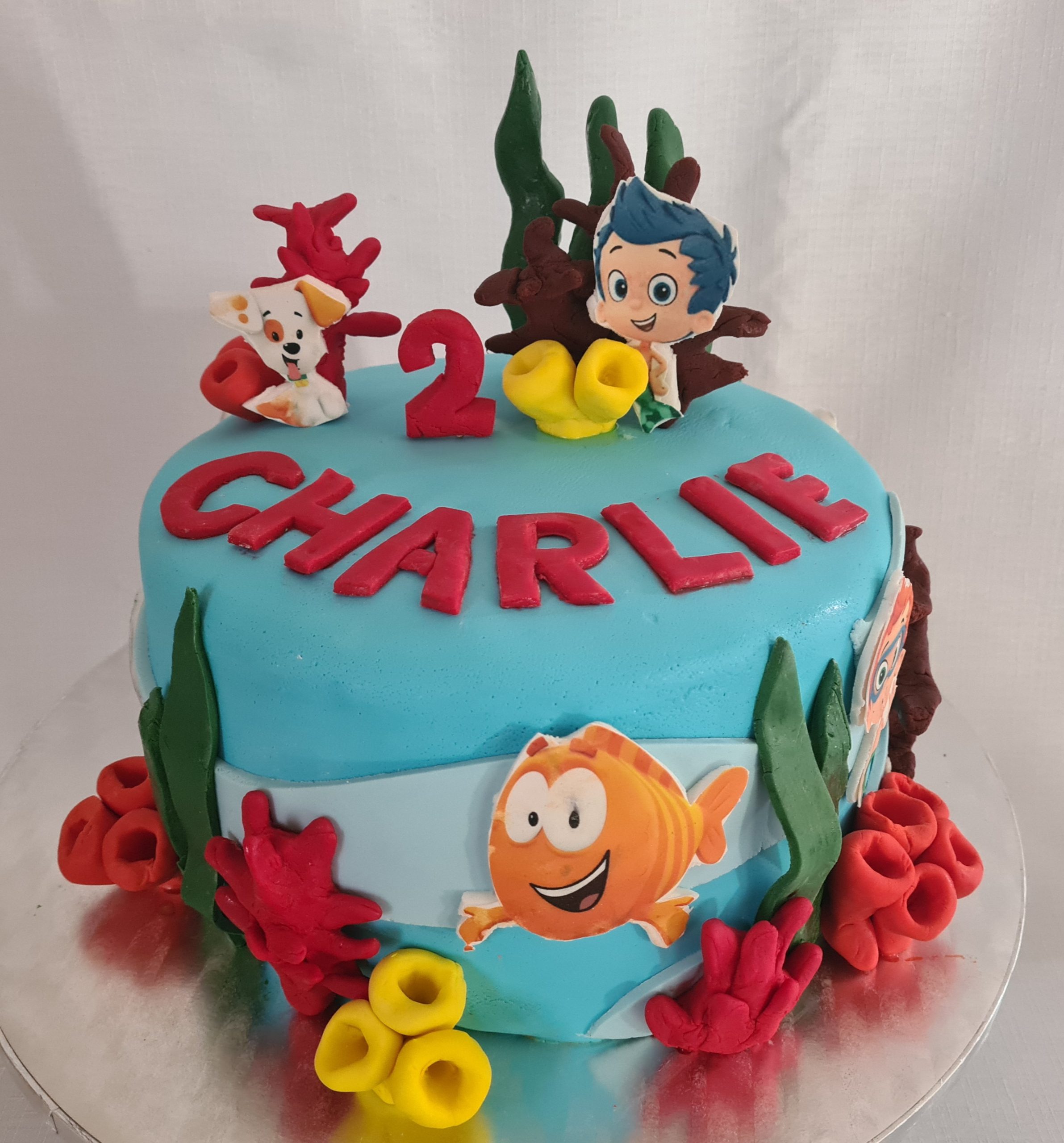 2nd Birthday Bubble guppies cake