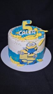 5th birthday minion celebration cake