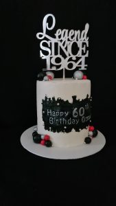 60th birthday male celebration cake