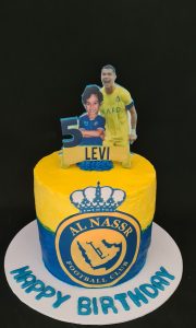 Al Nassr theme birthday cake