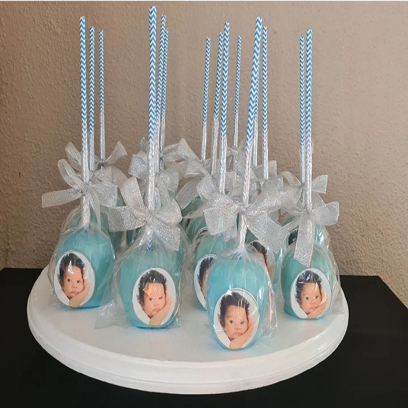 Baby baptism toffee apples