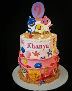 Baby shark birthday cake