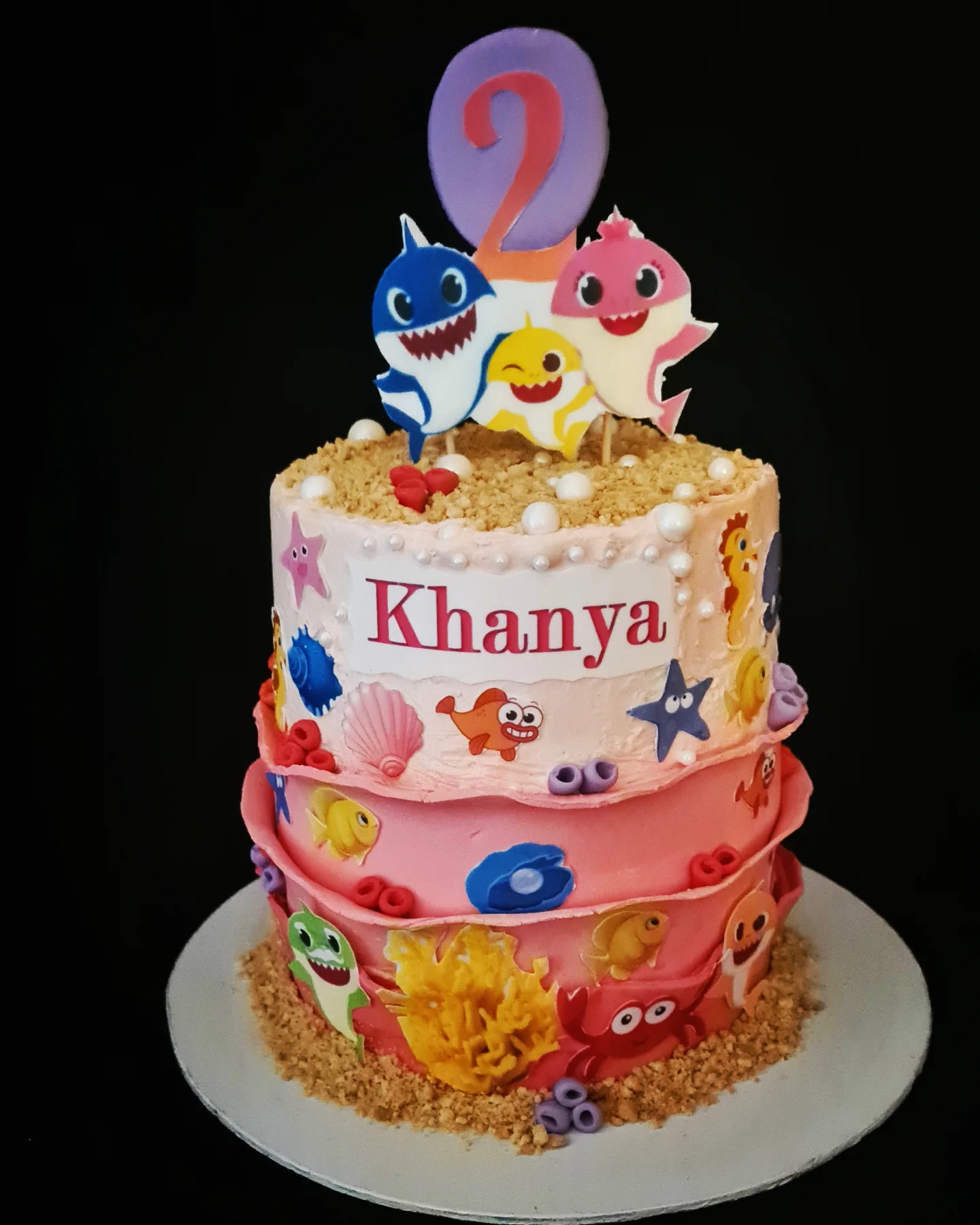 Baby shark birthday cake