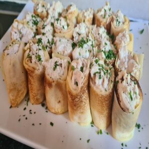 Chicken savoury pancakes