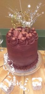 Chocolate celebration birthday cake