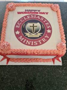Church ministry celebration cake