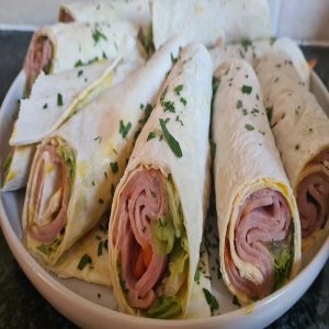 Cold meat wraps