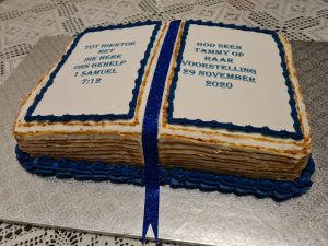 Confirmation bible cake