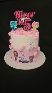 Gaby dollhouse theme birthday cake