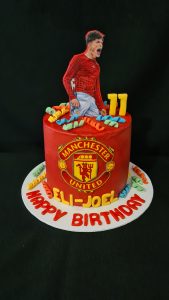 Man united 11th birthday celebration cake