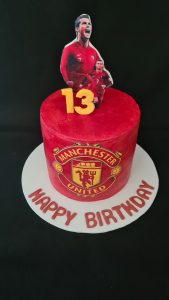 Man united 13th birthday celebration cake