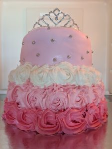 Princess Themed Birthday Girl Cake
