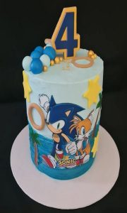 Sonic the hedgehog birthday cake