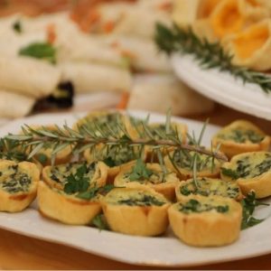 Spinach and fetta Quiche