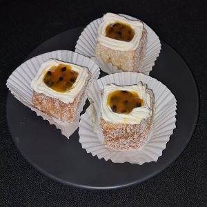 White Granadilla Lamingtons