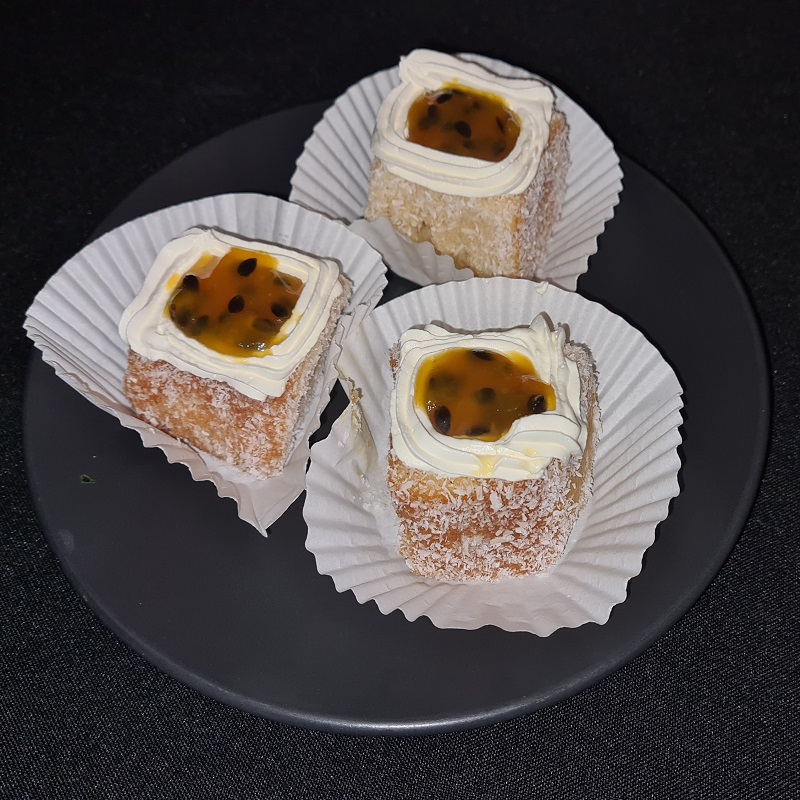 White Granadilla Lamingtons