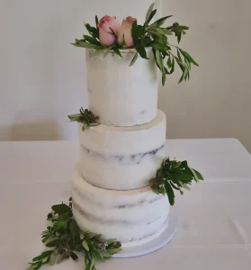 3 Tier forest theme wedding cake