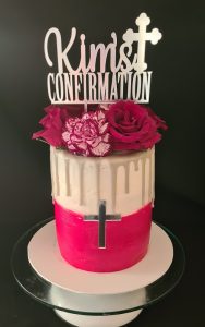 Confirmation celebration cake