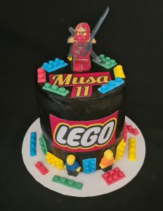 Lego birthday cake