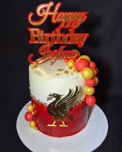 Liverpool theme birthday cake