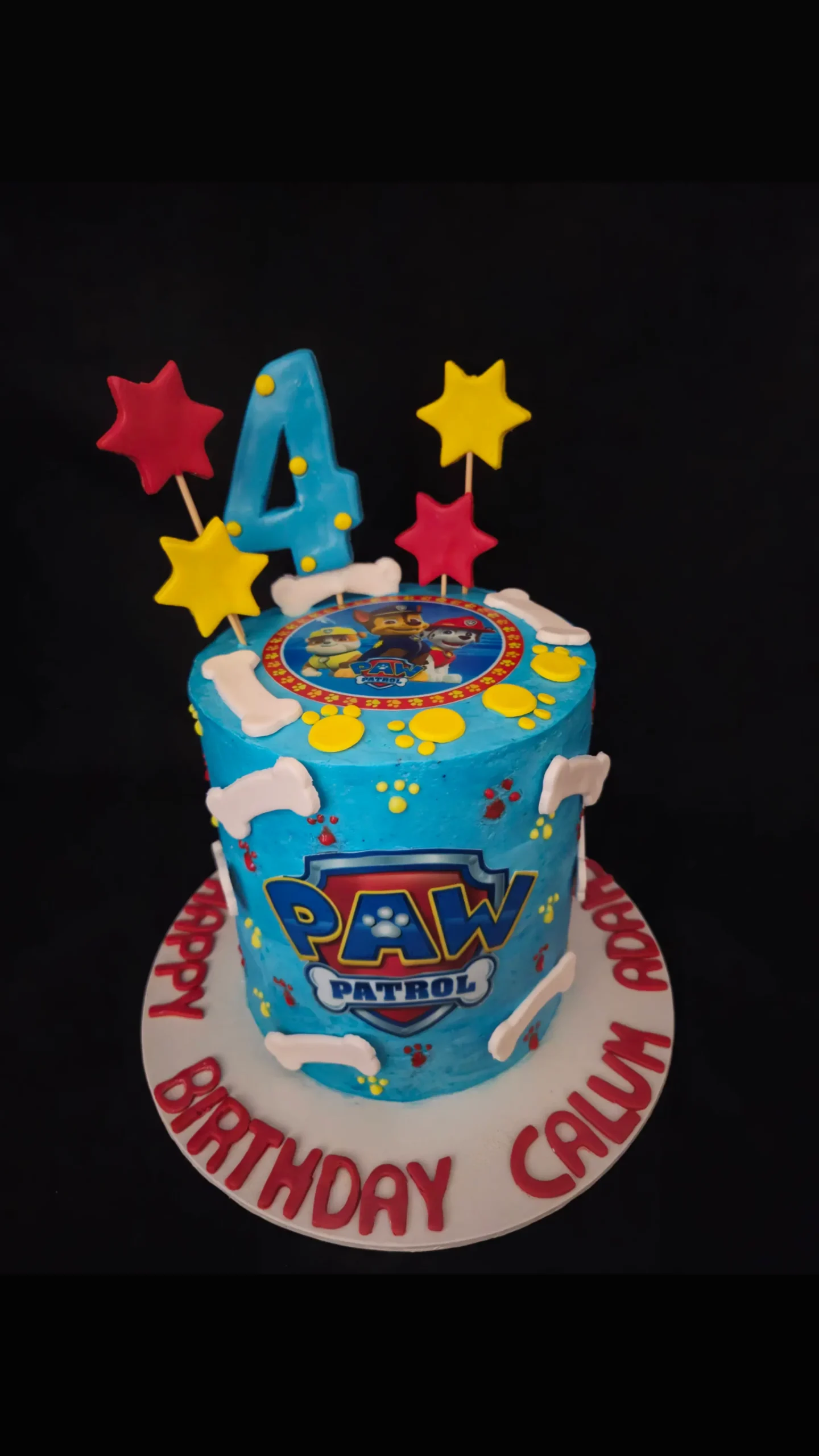 Paw Patrol 4th Birthday cake