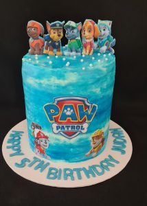 Paw patrol theme birthday cake