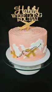 Travel celebration cake