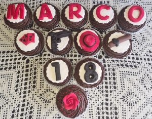 James bond theme cupcakes
