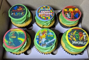 Ninjago theme cupcakes