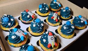 Solar system theme cupcakes