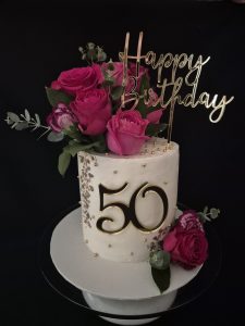 50th Birthday celebration cake