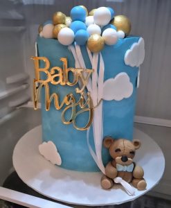 Baby shower Boy teddy theme celebration cake
