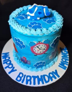 Blues clues theme birthday cake