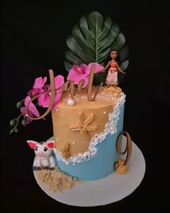 Moana 2 movie theme 9th Birthday cake