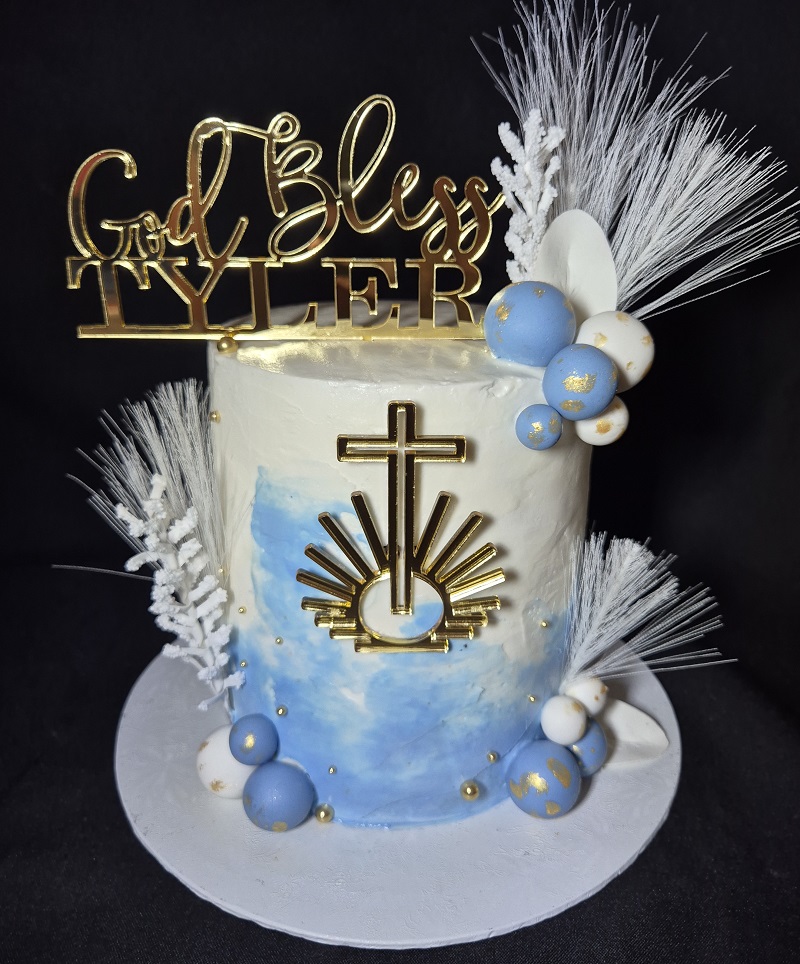 New apostolic confirmation celebration cake