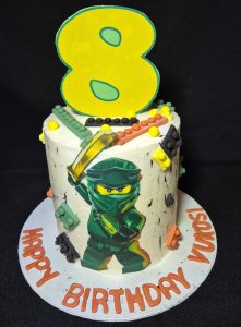 Ninjago theme 8th birthday cake